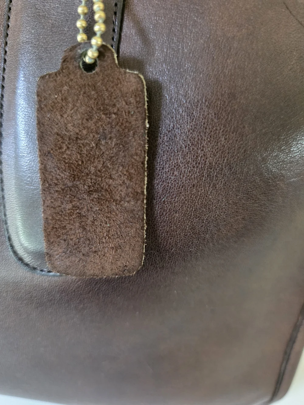Vintage Coach Slim Satchel NYC Mahogany Glove Tanned Leather Top Handle Brief